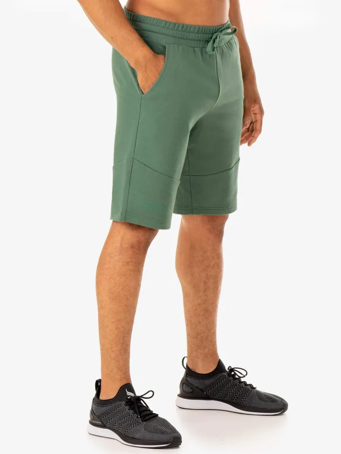 Limitless Track Short 8211 Forest Green Men Ryderwear Gym Shorts