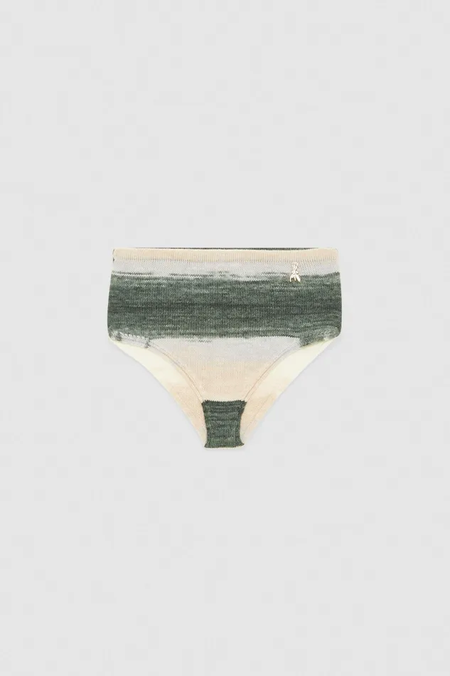 Lingerie Women Patrizia Pepe Knitted Culotte Shorts Natural Multicolor