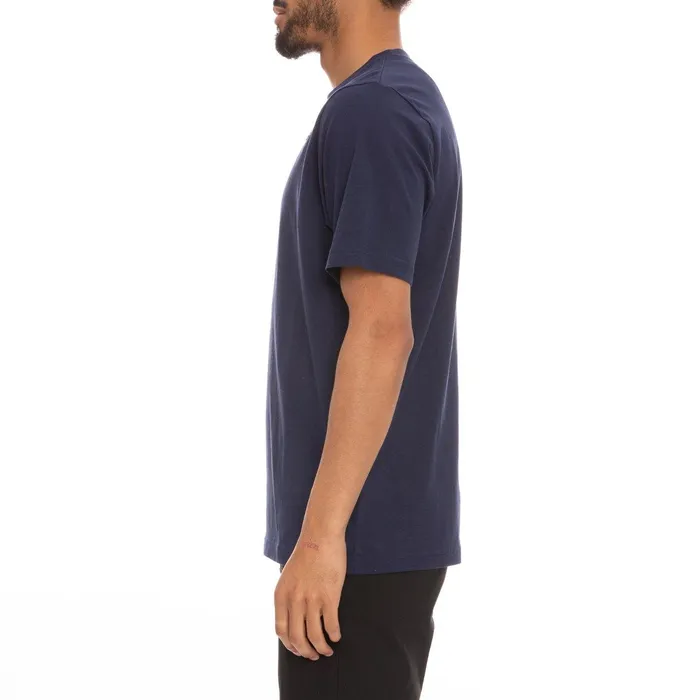 Logo Fleece Caferok TShirt 8211 Navy Blue Navy Blue Kappa Mens Retro Sport