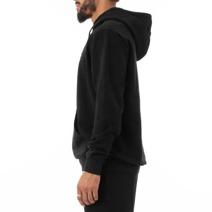 Logo Fleece Caiok Hoodie 8211 Black Black Kappa Mens Retro Sport