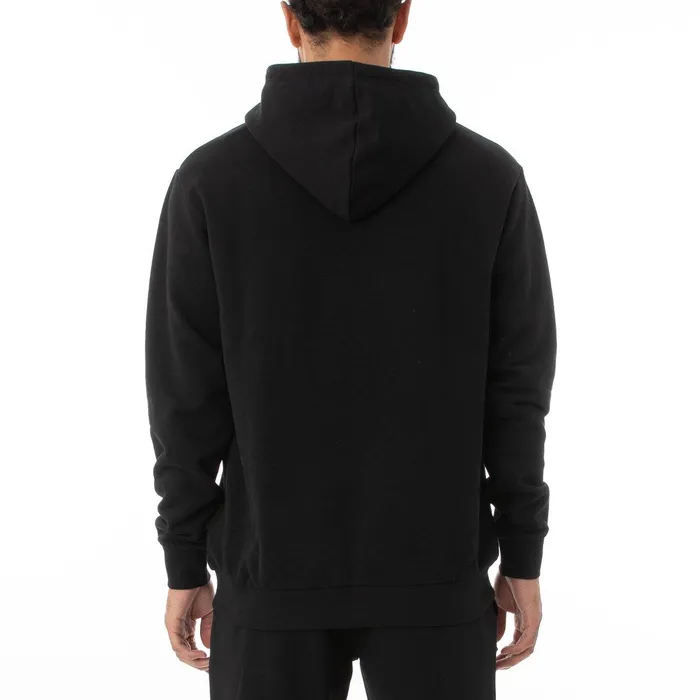 Logo Fleece Caiok Hoodie 8211 Black Black Kappa Mens Retro Sport