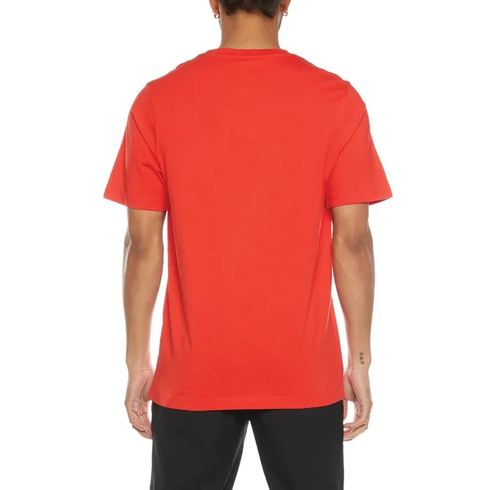 Logo Fleece Cromok TShirt 8211 Red Coral Red Coral Kappa Mens Retro Sport