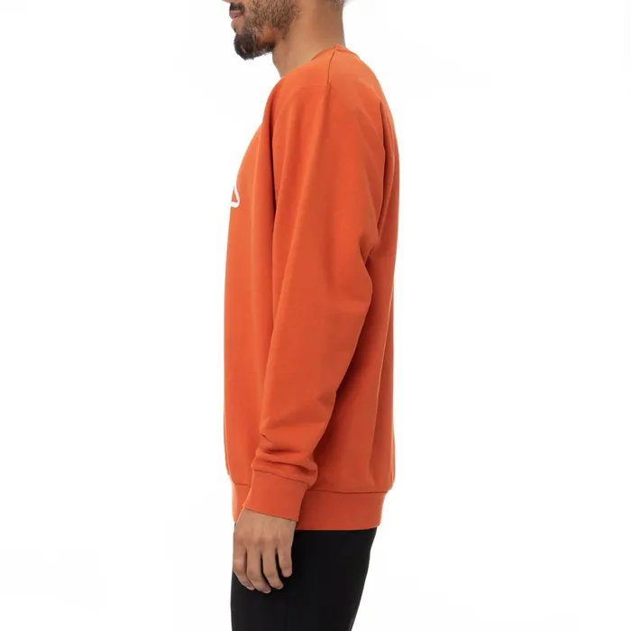 Logo Fleece Dafok Sweatshirt 8211 Orange Orange Kappa Mens Retro Sport