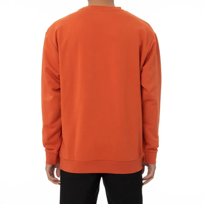Logo Fleece Dafok Sweatshirt 8211 Orange Orange Kappa Mens Retro Sport