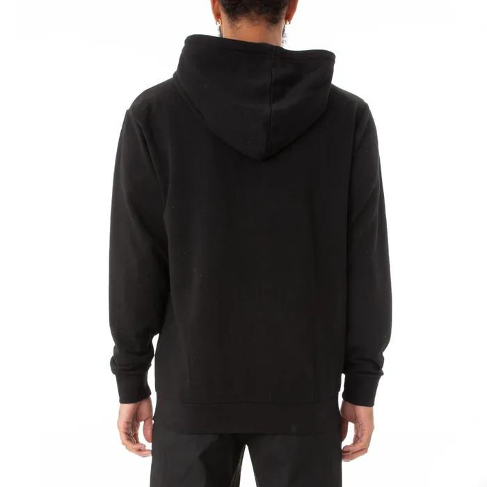 Logo Fleece Jackok Full Zip Jacket 8211 Black Black Kappa Mens Sweatsuits