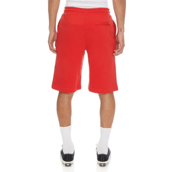 Logo Fleece Mabok Shorts 8211 Red Coral Red Coral Kappa Mens Retro Sport Gift Near Me