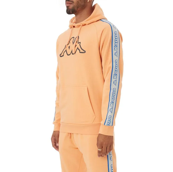 Logo Tape Apet 2 Hoodie 8211 Salmon Salmon Kappa Mens Sweatsuits