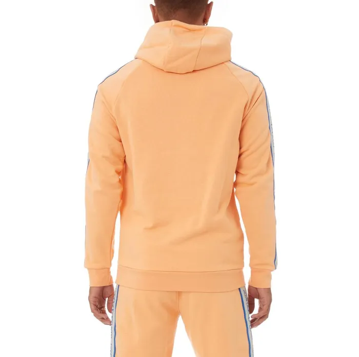 Logo Tape Apet 2 Hoodie 8211 Salmon Salmon Kappa Mens Sweatsuits