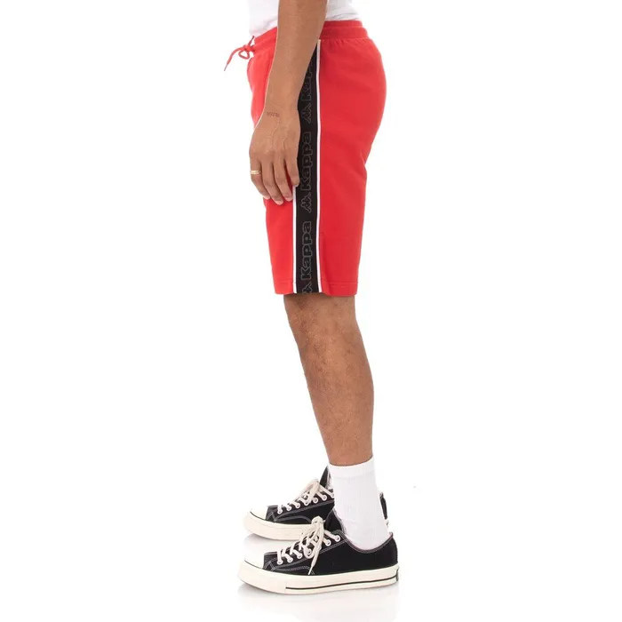 Logo Tape Asved 2 Shorts 8211 Red Black Grey Red Black Grey Kappa Mens Retro Sport Online Shopping