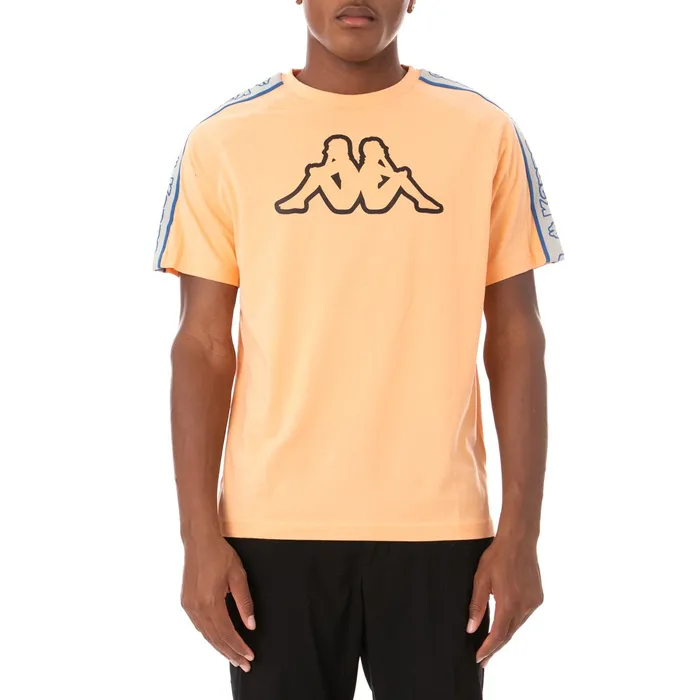 Logo Tape Avirec 2 TShirt 8211 Salmon Salmon Kappa Mens Retro Sport