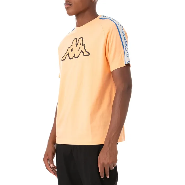 Logo Tape Avirec 2 TShirt 8211 Salmon Salmon Kappa Mens Retro Sport