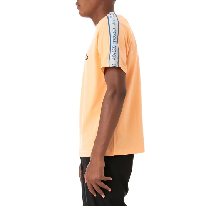 Logo Tape Avirec 2 TShirt 8211 Salmon Salmon Kappa Mens Retro Sport