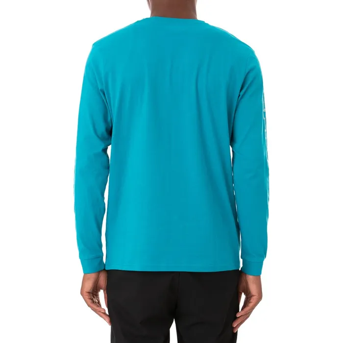 Logo Tape Carma Long Sleeve TShirt 8211 Peacock Peacock Kappa Mens Retro Sport