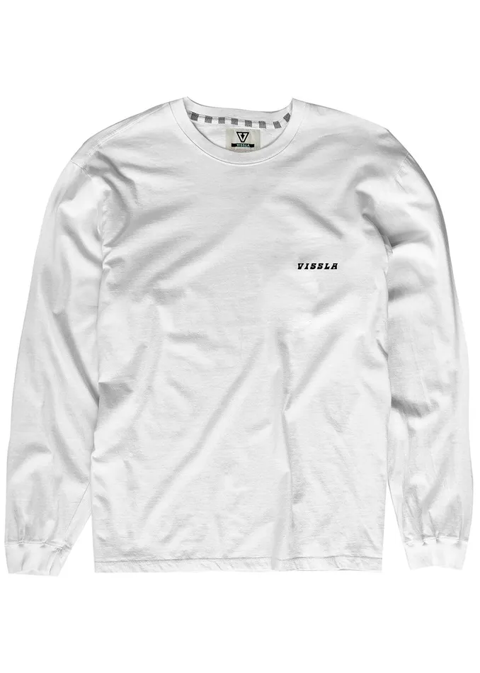 Long Sleeve Tees Men Vissla Portals Ls Tee White Long Sleeve Tees Men Vissla Portals Ls Tee White