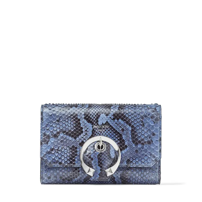 Madeline Mini Xb Denim Python Crossbody Bag With Metal Buckle Denim Women JIMMY CHOO Small Leather Goods Madeline Mini Xb Denim Python Crossbody Bag With Metal Buckle Denim Women JIMMY CHOO Small Leather Goods