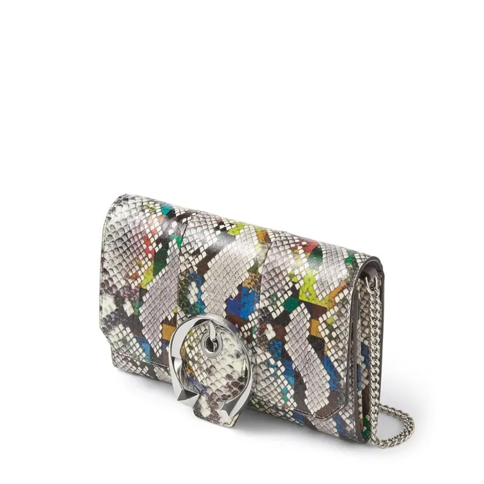 Madeline Mini Xb Multicoloured Glossy Printed Elaphe Mini Bag With Metal Buckle Multi Mix Women JIMMY CHOO Small Leather Goods