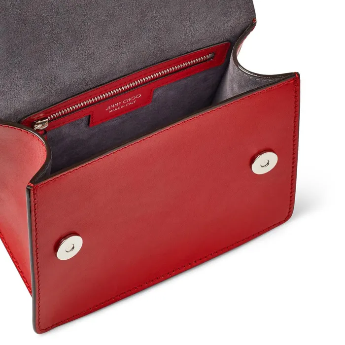 Madeline SatchelS Royal Red Calf Leather Satchel With Metal Buckle Royal Redsilver Women JIMMY CHOO Mini Bags
