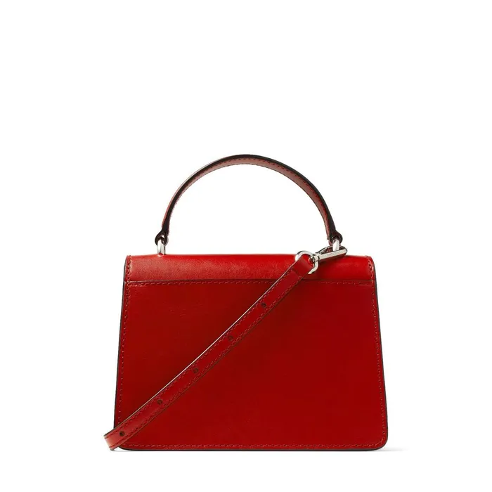 Madeline SatchelS Royal Red Calf Leather Satchel With Metal Buckle Royal Redsilver Women JIMMY CHOO Mini Bags