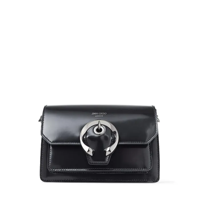 MadelineXb Black Spazzolato Leather Crossbody Bag With Metal Buckle Black Women JIMMY CHOO Crossbody Bags MadelineXb Black Spazzolato Leather Crossbody Bag With Metal Buckle Black Women JIMMY CHOO Crossbody Bags