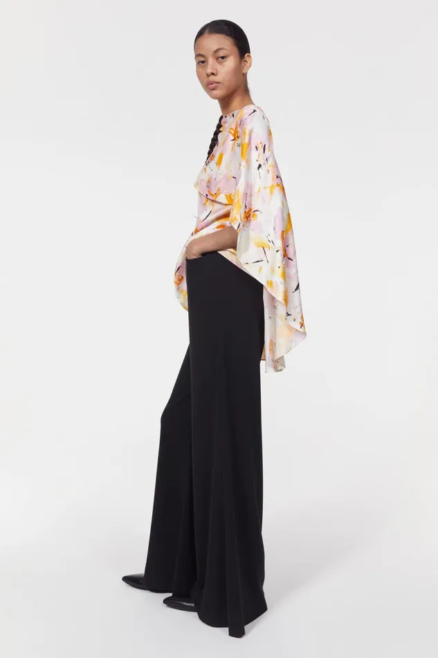 Margaux Floral Blouse Whipped Cream Women Rodebjer Shirts and Blouses