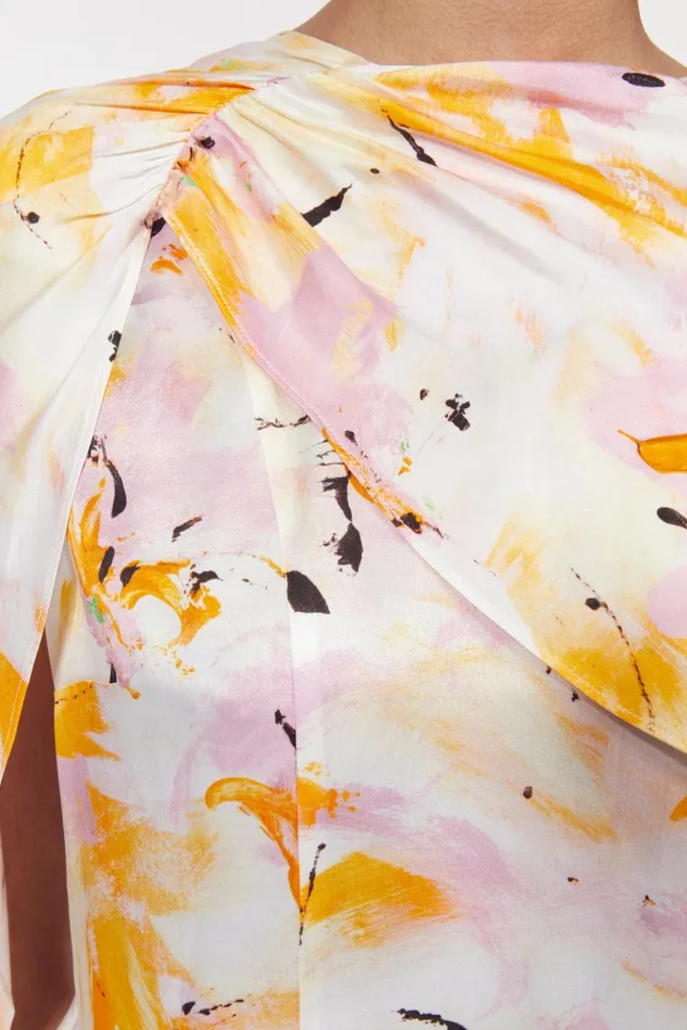 Margaux Floral Blouse Whipped Cream Women Rodebjer Shirts and Blouses