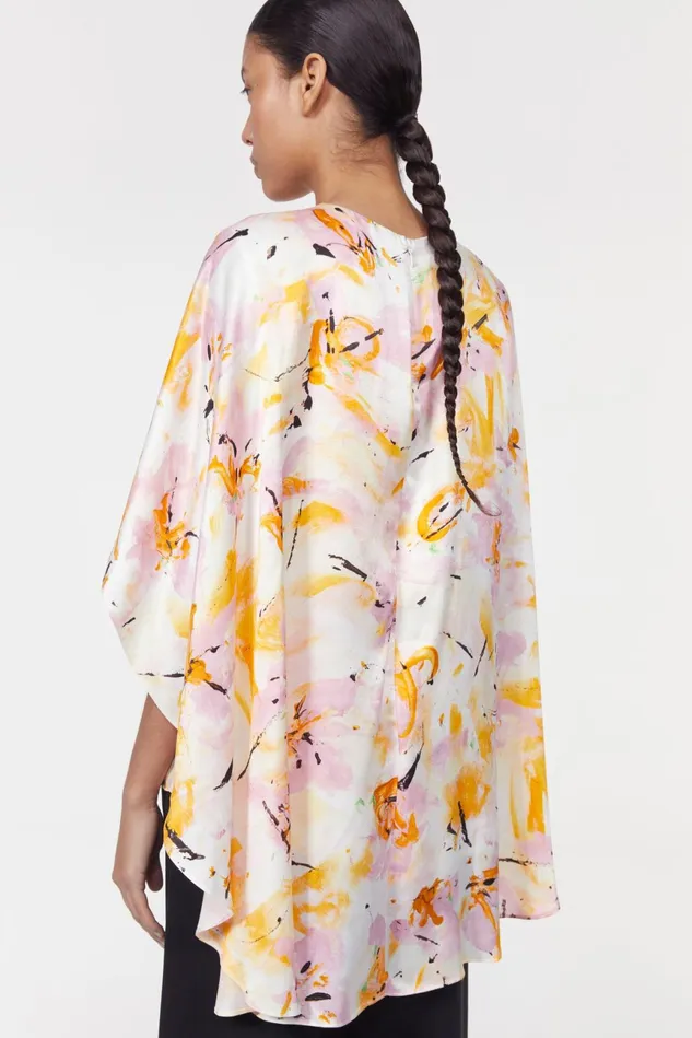 Margaux Floral Blouse Whipped Cream Women Rodebjer Shirts and Blouses