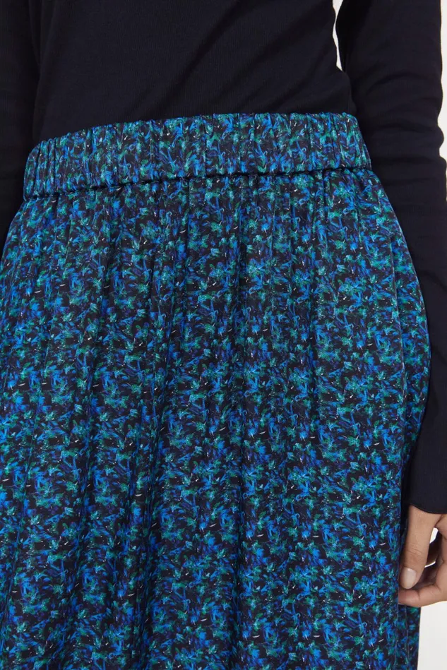 Marla Floral Skirt Black Cobalt Women Rodebjer Sets and Suits