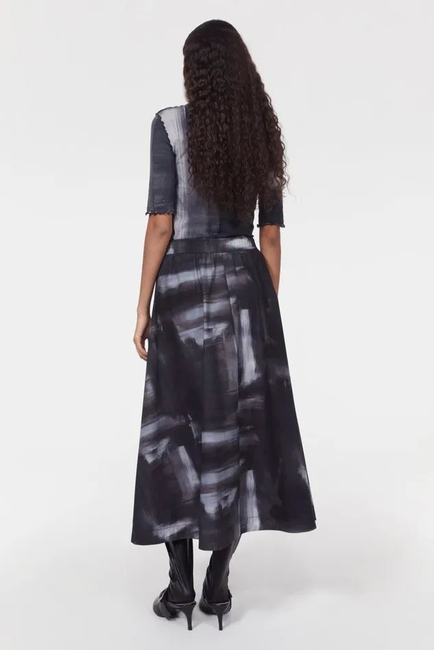 Marla Wash Skirt Black Women Rodebjer Skirts