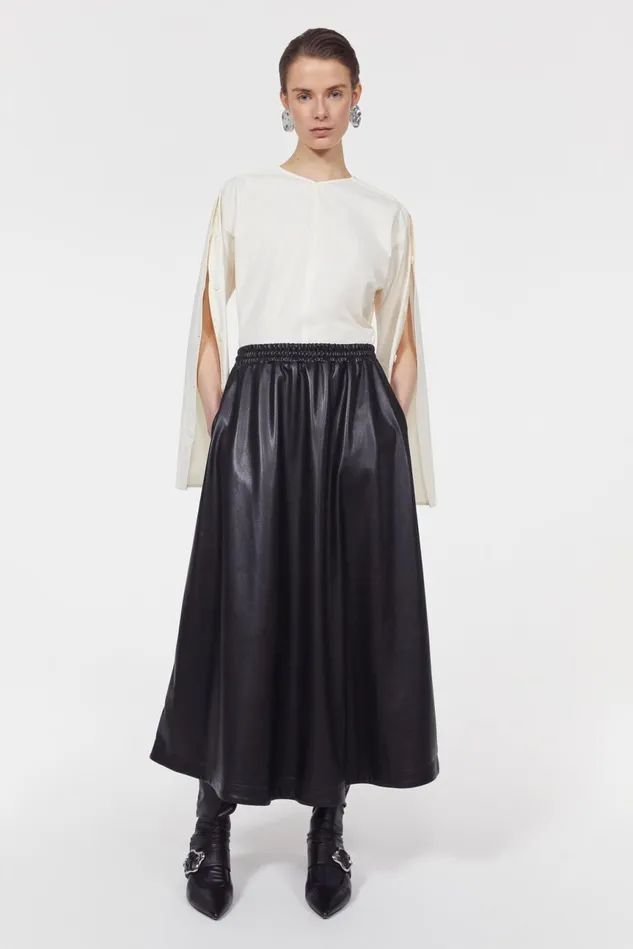 Marlene Skirt Black Women Rodebjer Skirts
