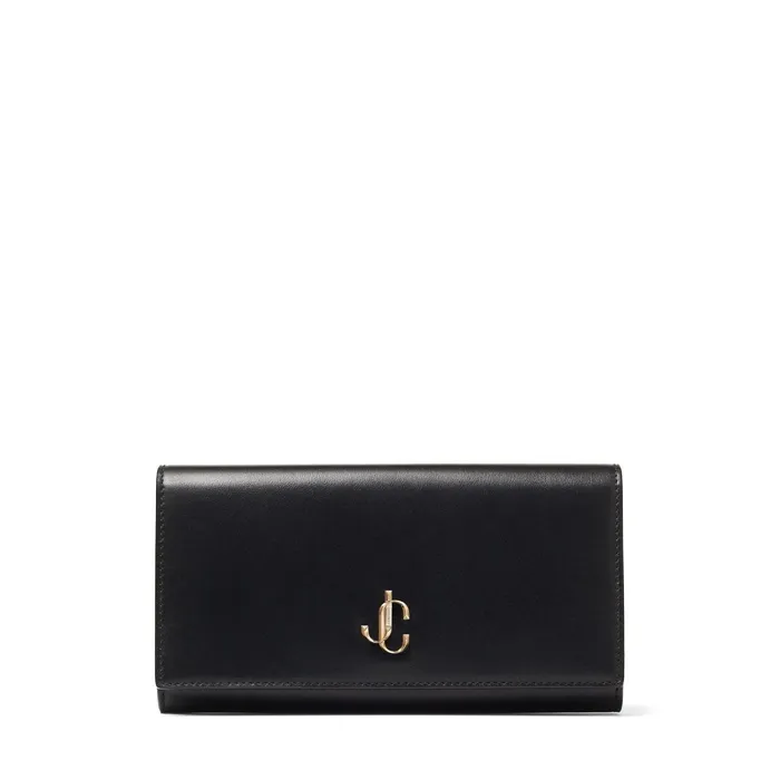 Martina Black Smooth Calf Leather Wallet With Jc Emblem Black Women JIMMY CHOO Small Leather Goods Martina Black Smooth Calf Leather Wallet With Jc Emblem Black Women JIMMY CHOO Small Leather Goods