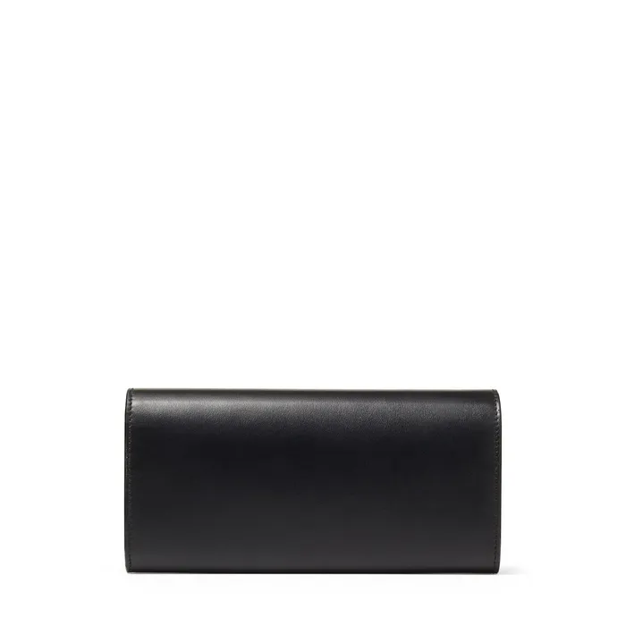 Martina Black Smooth Calf Leather Wallet With Jc Emblem Black Women JIMMY CHOO Small Leather Goods