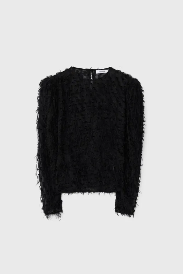 Marville Blouse Black Women Rodebjer Shirts and Blouses