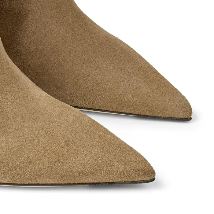 Mavis 85 Clove Suede Pointed Toe Knee Boots Clove Women JIMMY CHOO Boots