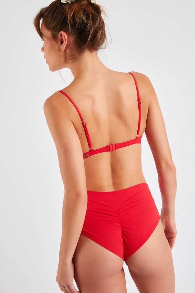 Melio and Zappa Spring Red Twopiece Bikini Red Women Banana Moon High Waisted Melio and Zappa Spring Red Twopiece Bikini Red Women Banana Moon High Waisted