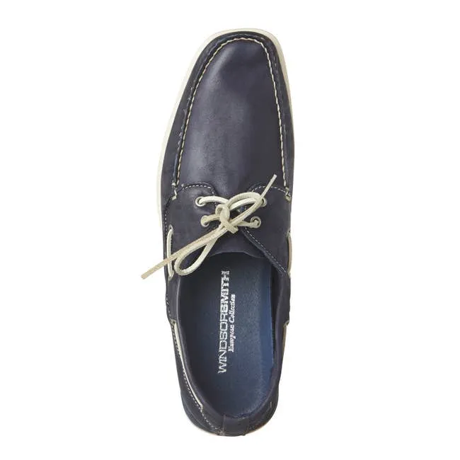 Men 369 Navy Leather Loafers Windsor Smith Shoes