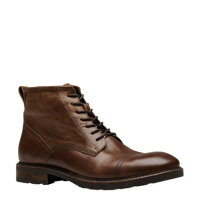 Men Abel Dark Brown Leather Boots Windsor Smith Boots