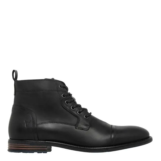 Men Aidan Black Leather Boots Windsor Smith Boots