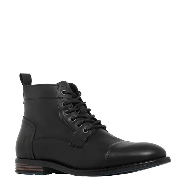 Men Aidan Black Leather Boots Windsor Smith Boots