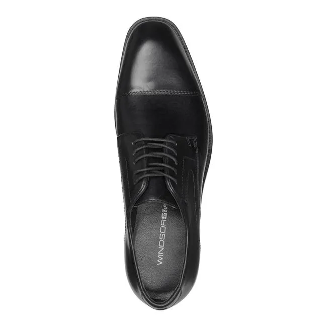 Men Alder Black Leather Shoes Windsor Smith Shoes