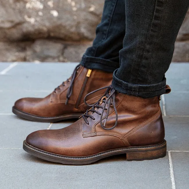 Men Ansel Dark Brown Leather Boots Windsor Smith Boots