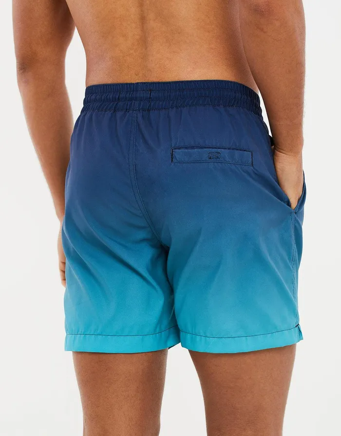 Men Aqua Blue Ombr Swim Shorts Aqua Blue Threadbare Swimwear Men Aqua Blue Ombr Swim Shorts Aqua Blue Threadbare Swimwear