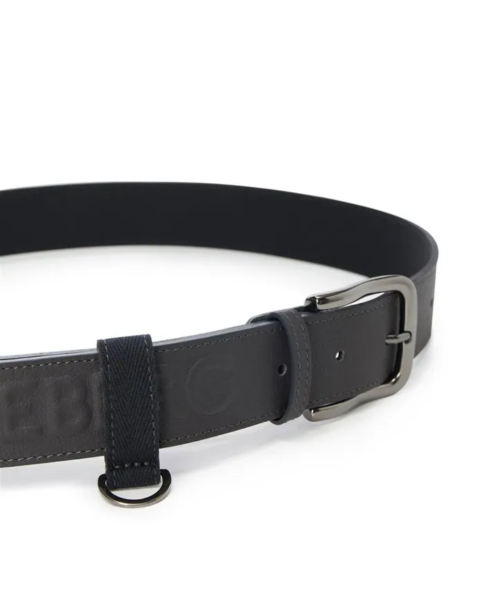 Men Bags And Belt Iceberg Nappa Belt With Embossed Logo Men Bags And Belt Iceberg Nappa Belt With Embossed Logo