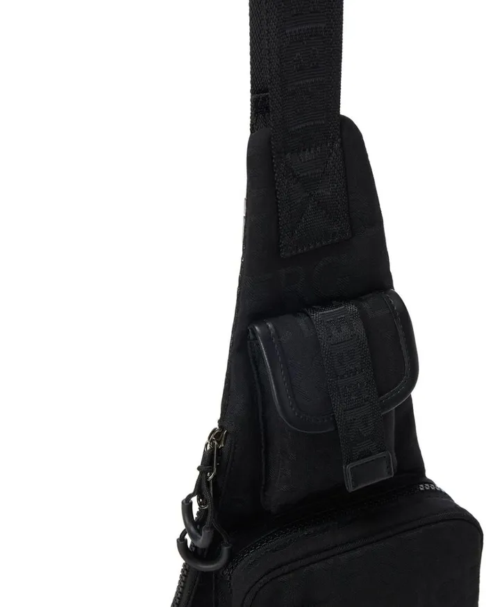 Men Bags And Belt Iceberg Oneshoulder Backpack With Allover Iceberg Logo Men Bags And Belt Iceberg Oneshoulder Backpack With Allover Iceberg Logo