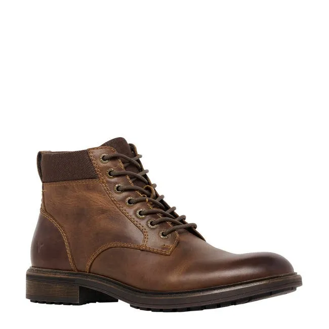 Men Beau Dark Brown Leather Boots Windsor Smith Boots