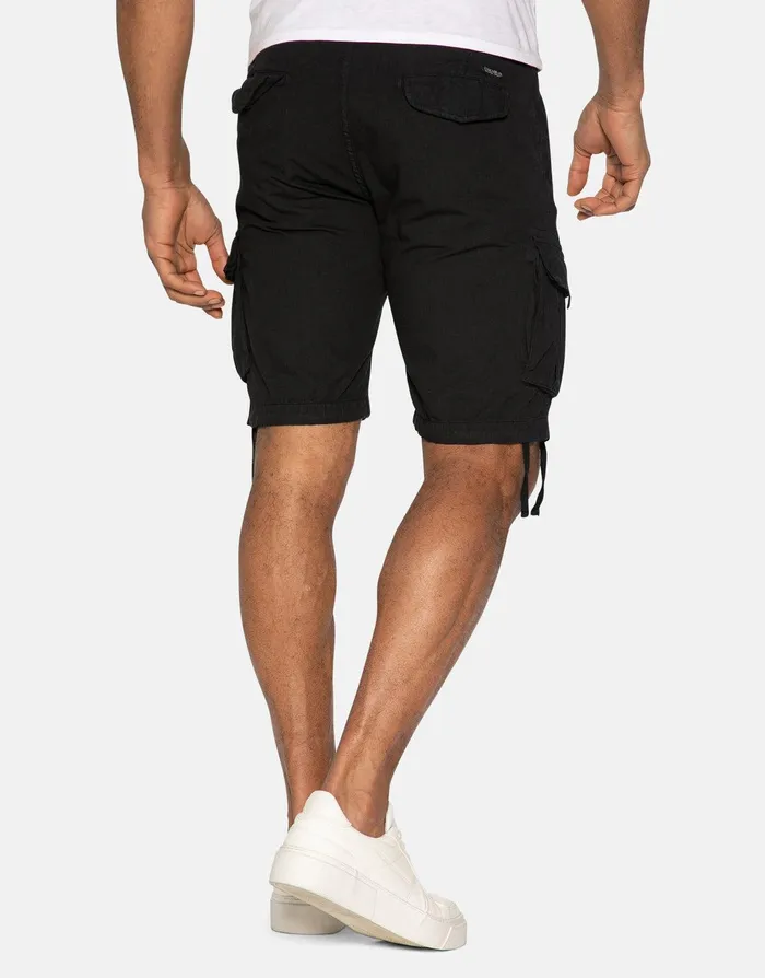 Men Black Cargo Shorts Black Threadbare Shorts Men Black Cargo Shorts Black Threadbare Shorts
