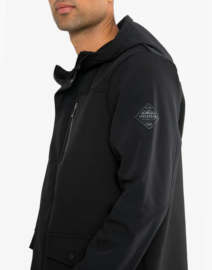 Men Black Fleece Lined Coat Black Threadbare Jacket and Coats Men Black Fleece Lined Coat Black Threadbare Jacket and Coats