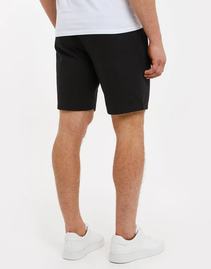 Men Black Fleece Sweat Shorts Black Threadbare Shorts Men Black Fleece Sweat Shorts Black Threadbare Shorts