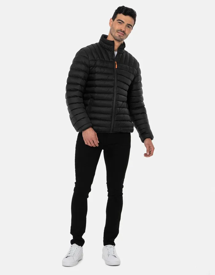 Men Black Lightweight Puffer Jacket Black Threadbare Jacket and Coats Men Black Lightweight Puffer Jacket Black Threadbare Jacket and Coats