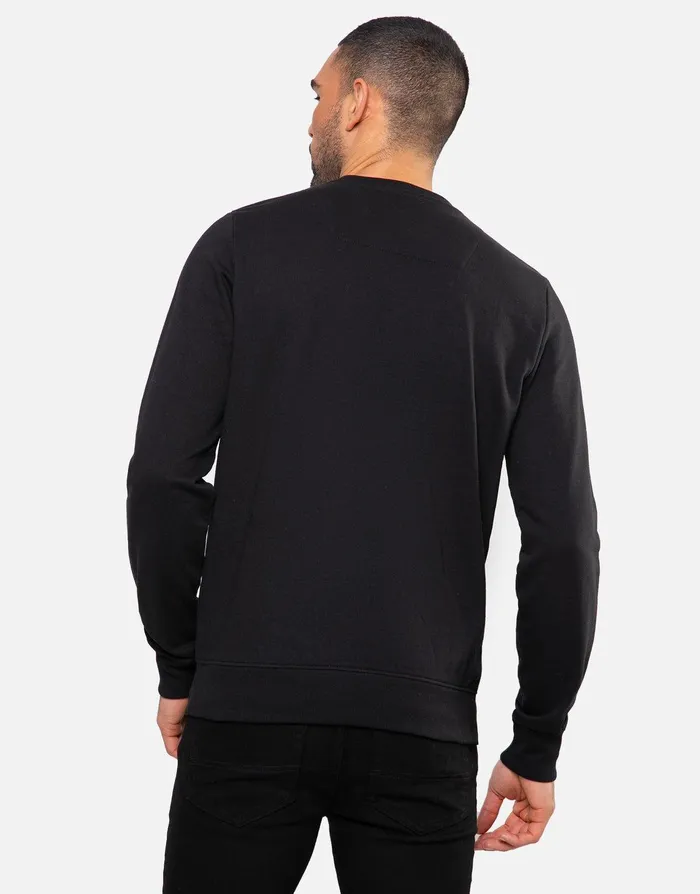 Men Black Military Style Sweatshirt Black Threadbare Sweatshirts Men Black Military Style Sweatshirt Black Threadbare Sweatshirts