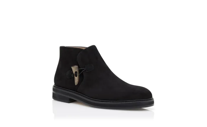 Men Boots Manolo Blahnik BOSTON Black Suede Desert Boots